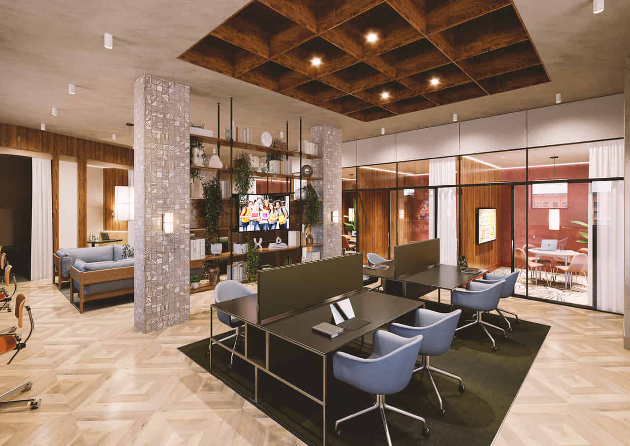 Square Gardens, Manchester - Manchester, England, United Kingdom - Common Area