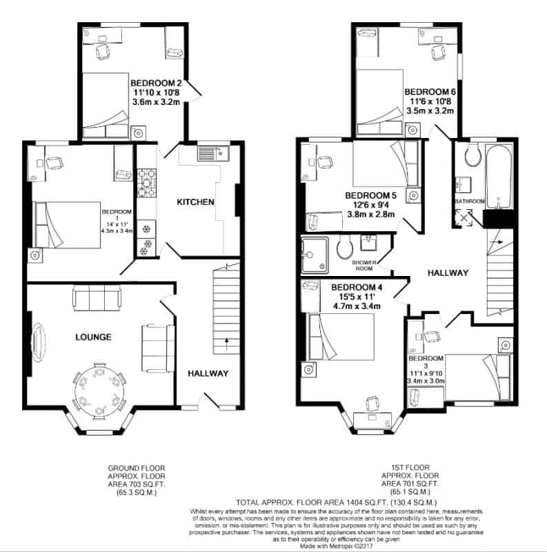 Room in a 6 Bedroom Apartment, 3 Gresford Avenue, Liverpool L17 2AN - Liverpool, England, United Kingdom - Floor Plan