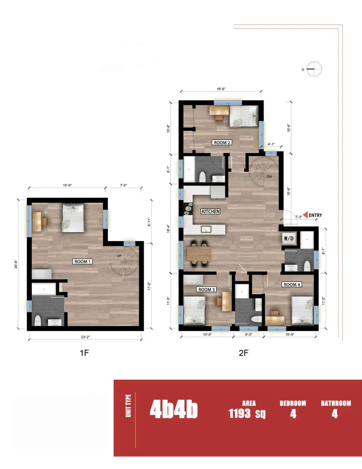 Innova (1152 S Ardmore Ave), Los Angeles - Los Angeles, California, United States - 4 Bed 4 Bath - Floor Plan