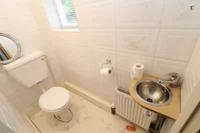 Room in a 5 Bedroom Apartment, Bow Rd, London, E3 2AN - London, England, United Kingdom - Bedroom 1  - Bathroom