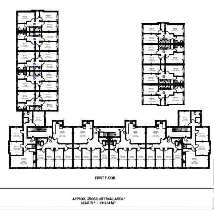 Room in a 4 Bedroom Apartment, 9 Brookside, Derby DE1 3JY - Derby, England, United Kingdom - Floor Plan