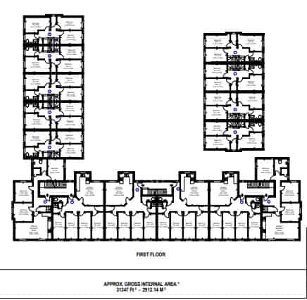 Room in a 4 Bedroom Apartment, 16 Brookside, Derby DE1 3JY - Derby, England, United Kingdom - Floor Plan
