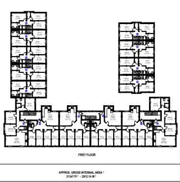 Room in a 6 Bedroom Apartment, 3 Brookside, Derby DE1 3JY - Derby, England, United Kingdom - Floor Plan
