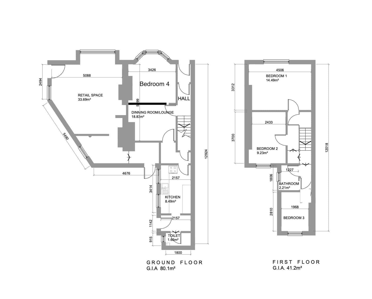 Room in a 4 Bedroom Apartment, 65 Coulston Road, Lancaster LA1 3AD - Lancaster, England, United Kingdom - Floor Plan