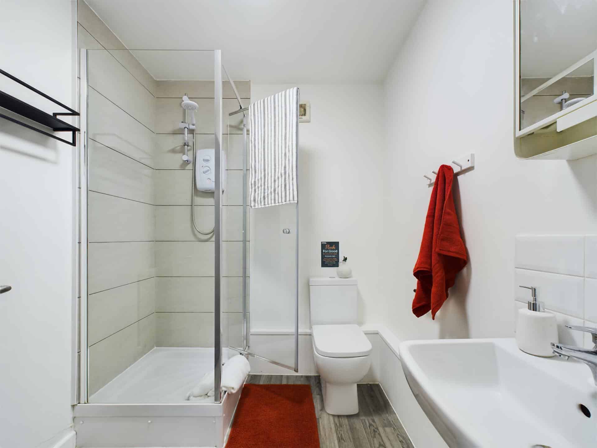 Room in a 6 Bedroom Apartment, 2, Flat 1 Clint Road West, Liverpool L7 5DB - Liverpool, England, United Kingdom - Bathroom