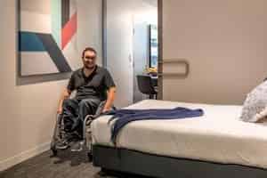 Corporate Living Accommodation Abbotsford, Melbourne - Melbourne, Victoria, Australia - One Bedroom Accessible Residence - Bedroom