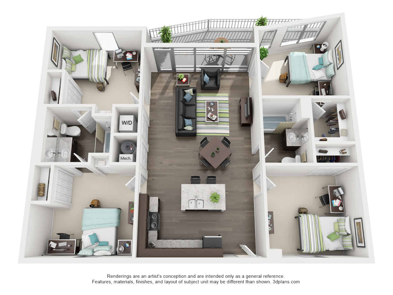 2 Bed 1 Bath - Bedroom?w=400&h=260&fit=crop&q=40&auto=format&trim=auto