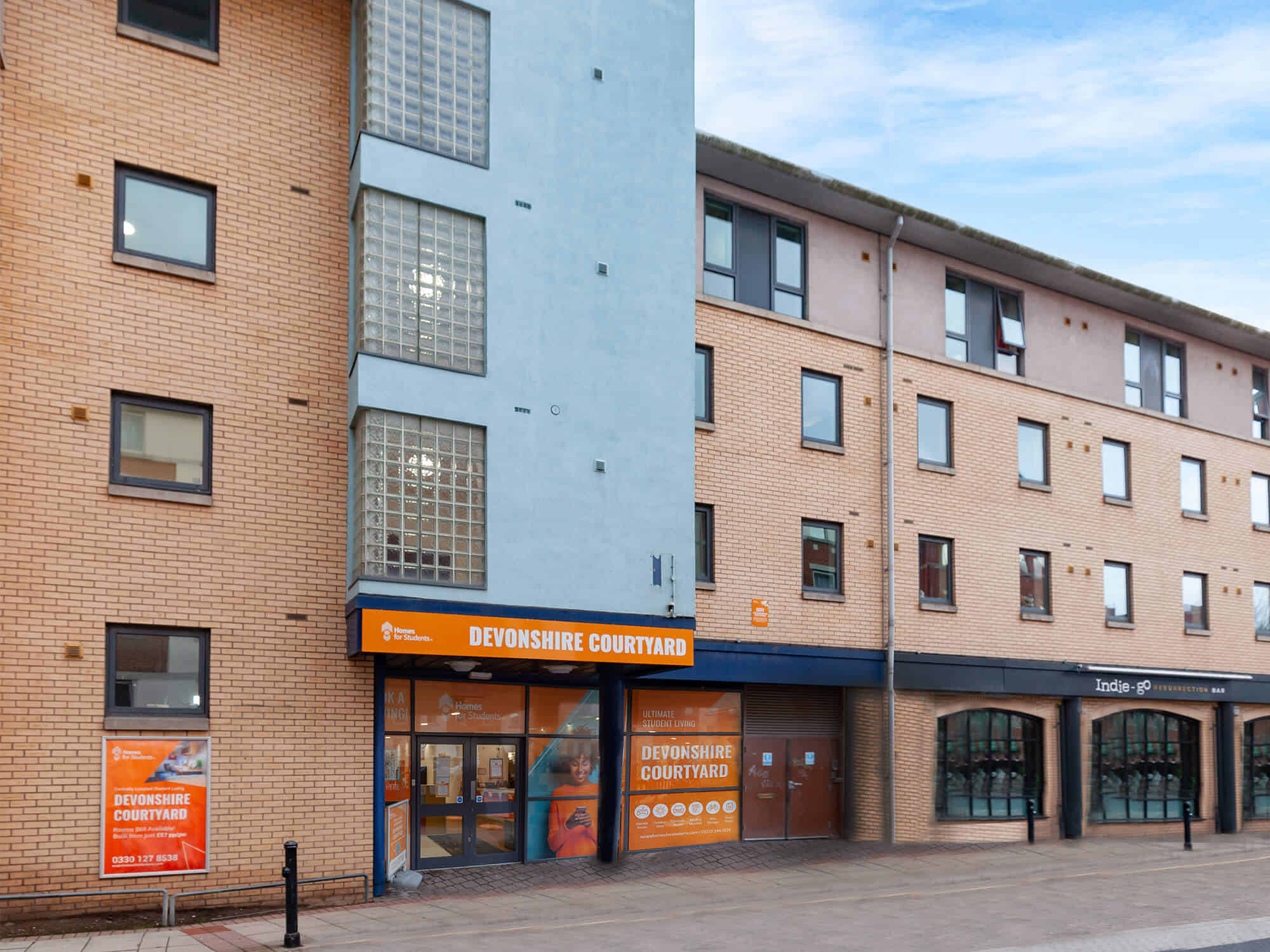 Devonshire Courtyard, Sheffield - Sheffield, England, United Kingdom - Exterior