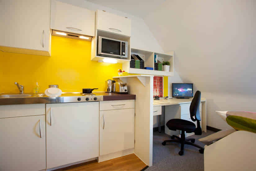 Fulham Palace Studios, London Nest - London, England, United Kingdom - London_student_accommodation_fulham_palace_road_studio_kitchen_facilities_2