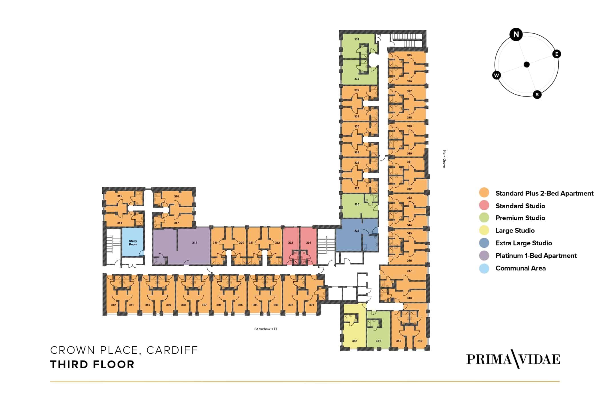 Collegiate Crown Place, Cardiff image 43
