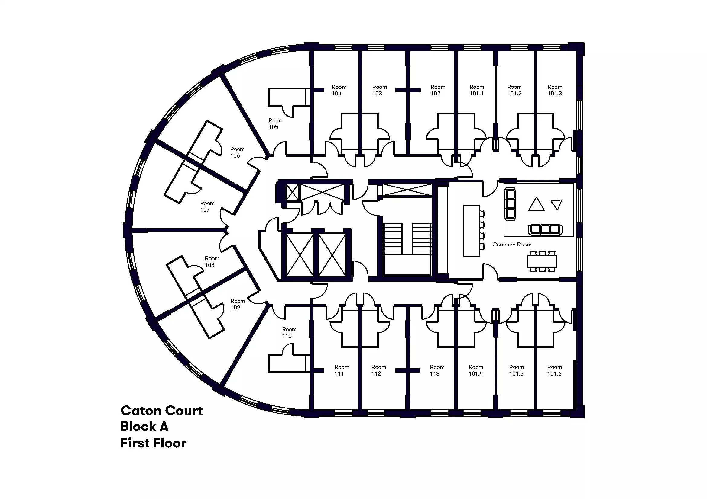 Caton Court, Lancaster Student Accommodation Amber
