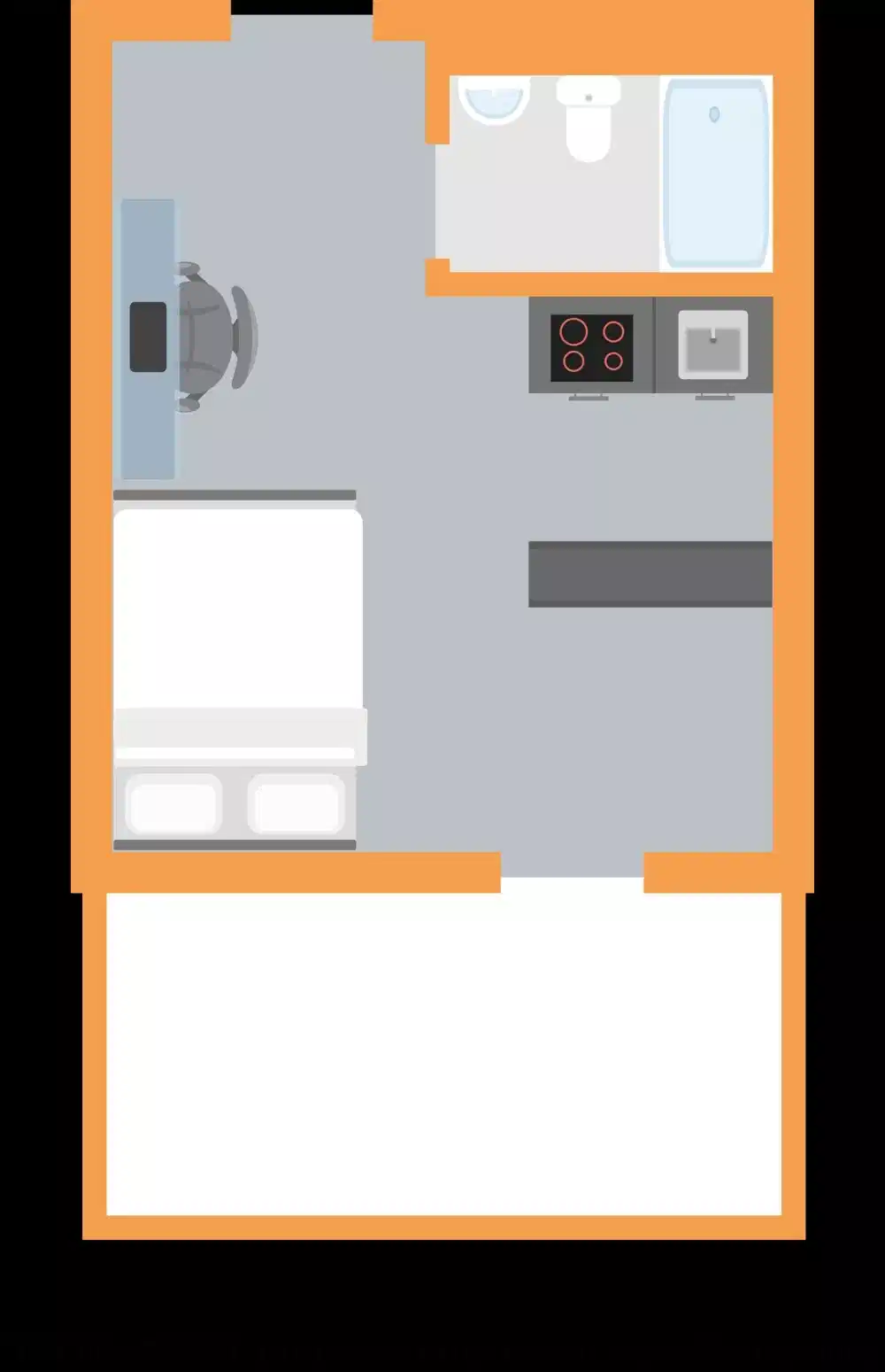 The Colston, Bristol - Bristol, England, United Kingdom - Studio Penthouse - Floor Plan