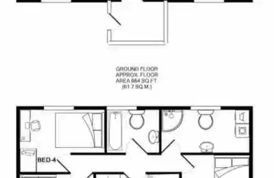 Room in a 6 Bedroom Apartment, 17 Laburnum Avenue, Durham DH1 4HA - Durham, England, United Kingdom - Floor Plan