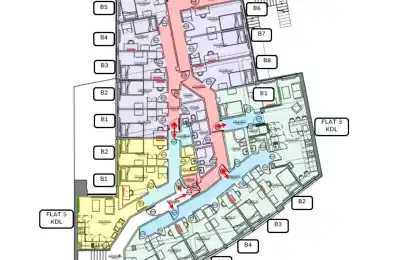 Room in a 2 Bedroom Apartment, TW1X, London TW1 4AD (Flat 5) - London, England, United Kingdom - Floor Plan