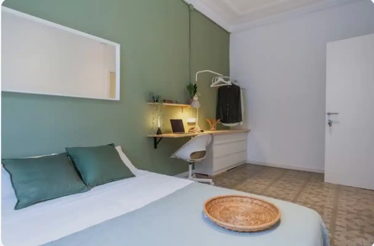 Unió, Barcelona - Barcelona, Spain - Large Double Room With A Balcony - Bedroom