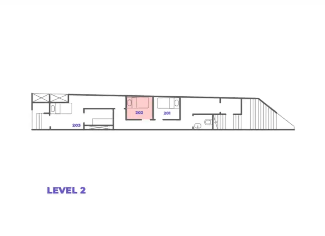 23 Mohamed Sultan Rd, River Valley - Singapore, Singapore - Standard Room - 202 - Floor Plan