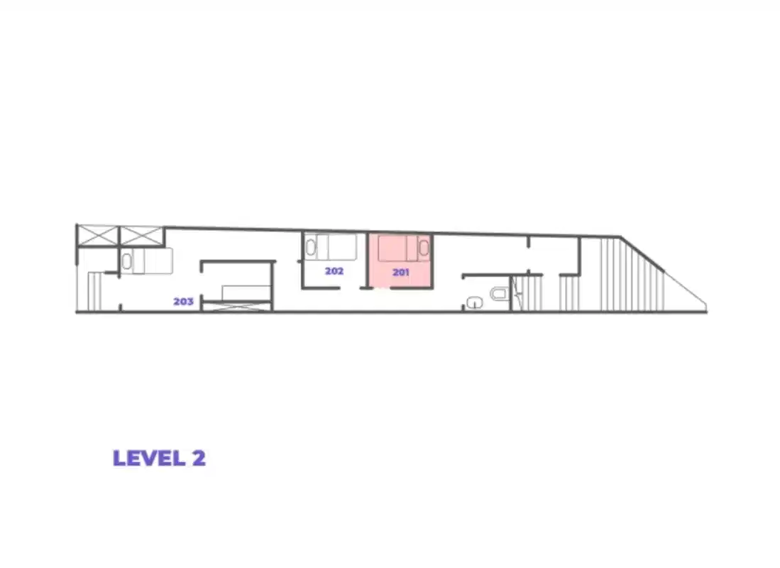23 Mohamed Sultan Rd, River Valley - Singapore, Singapore - Standard Room - 201 - Floor Plan