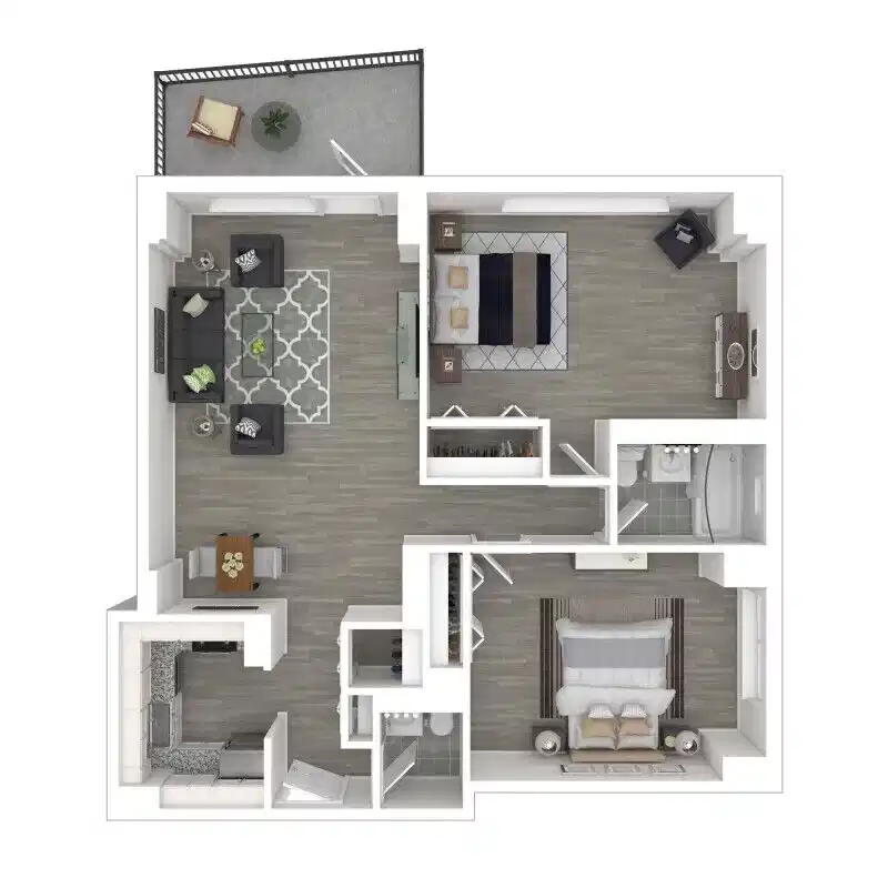 B1R Renovated - 2 Bed 1.5 Bath