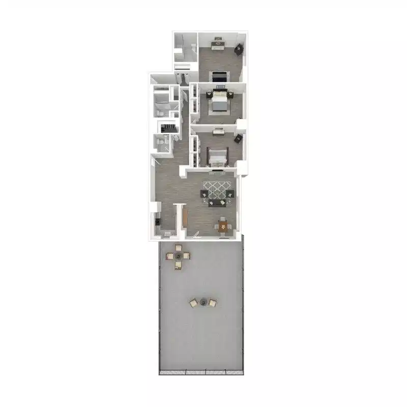 P1 Penthouse - 3 Bed 2.5 Bath