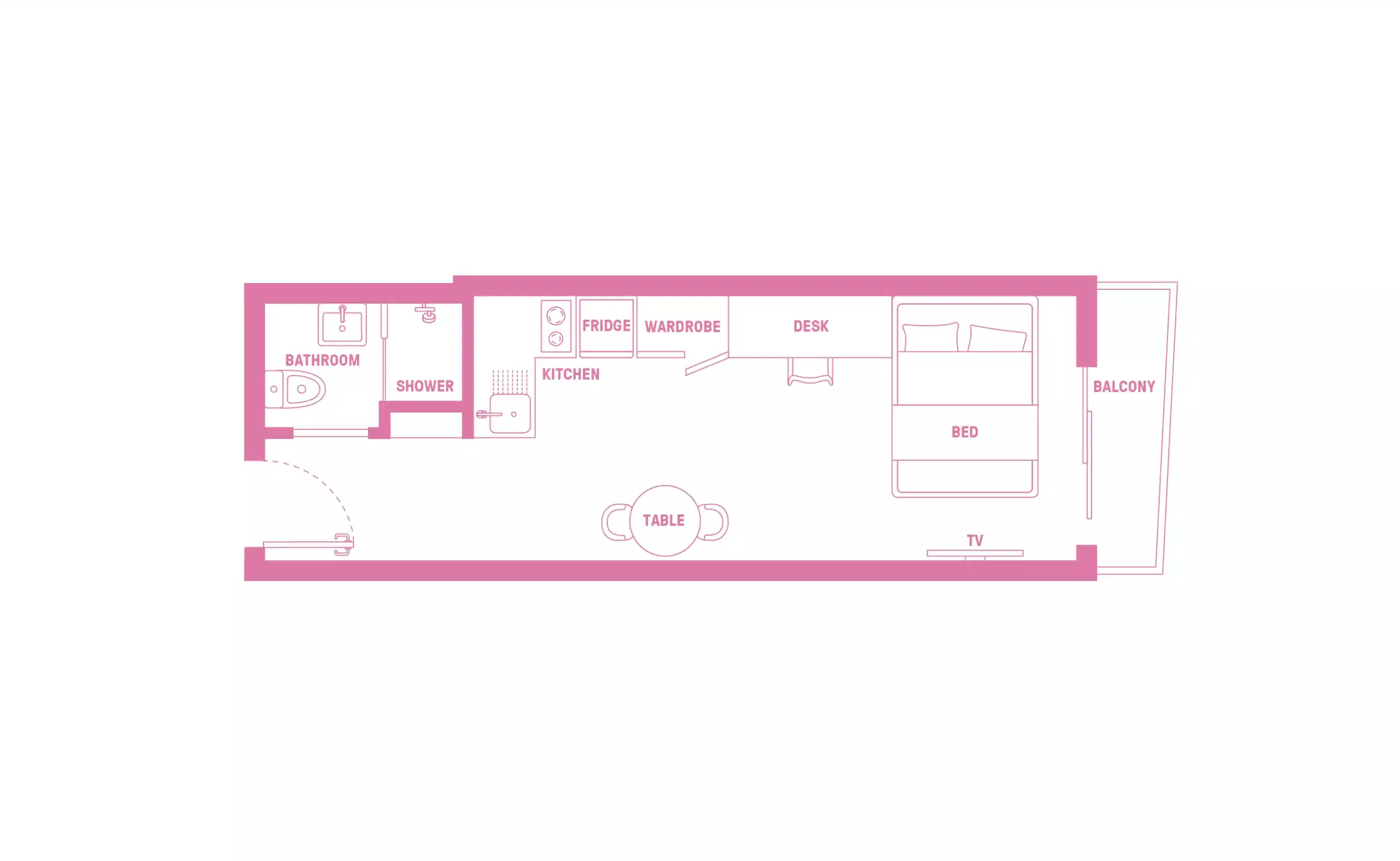 Scape Ascot, Sydney - Sydney, New South Wales, Australia - Signature Plus Studio Apartment - Floor Plan