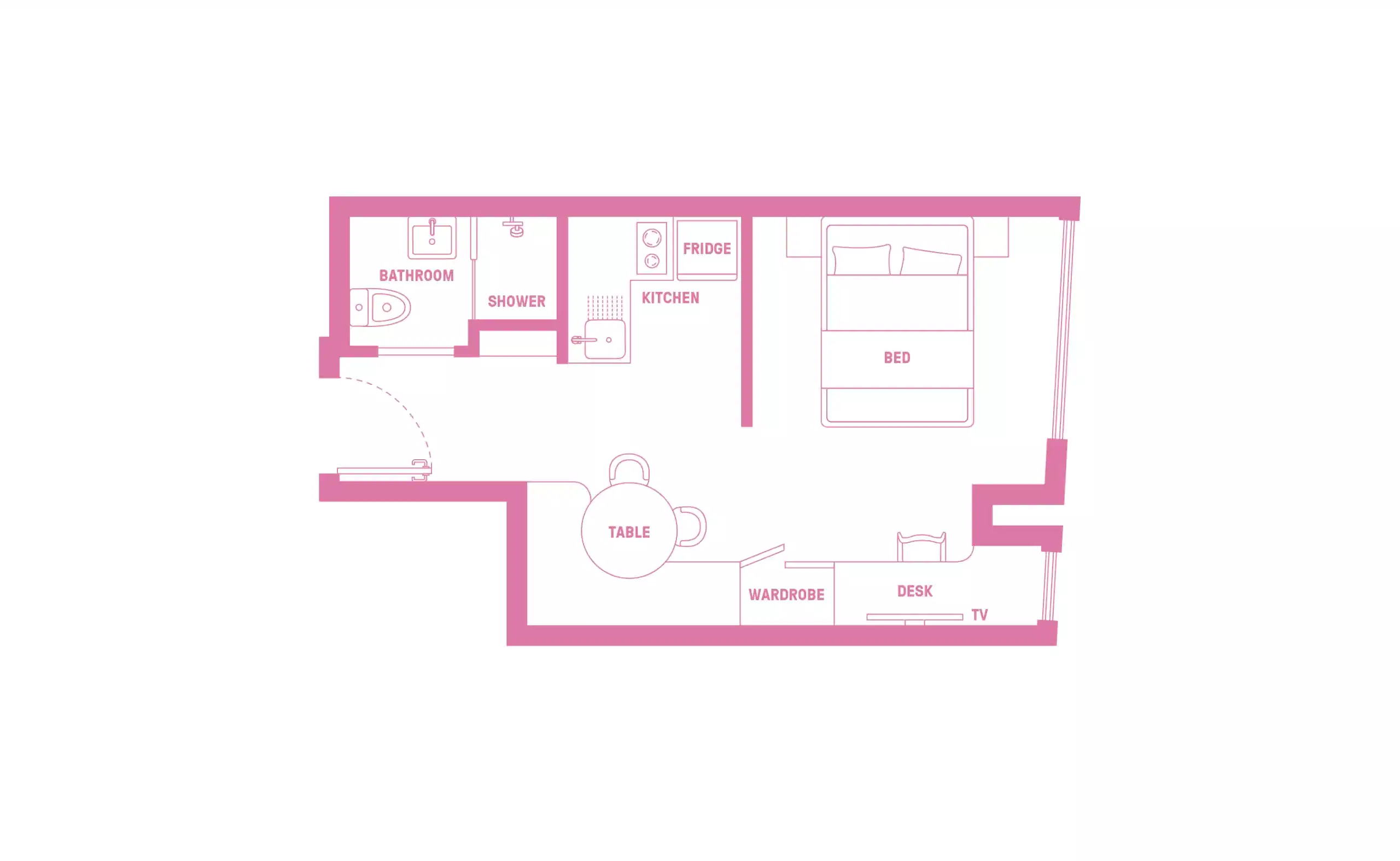 Scape Ascot, Sydney - Sydney, New South Wales, Australia - Signature Plus Studio Apartment - Floor Plan