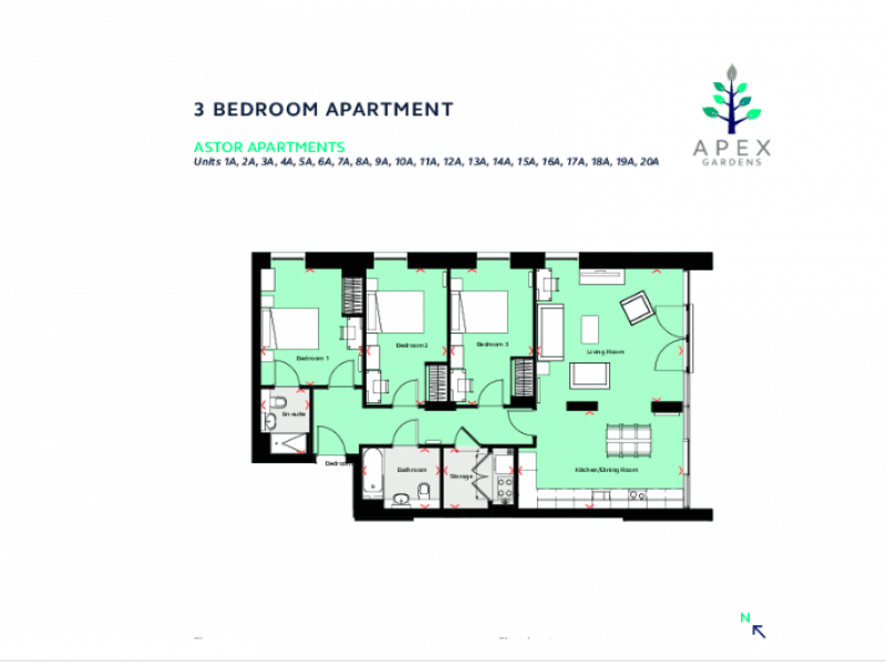 Apex Gardens Seven Sisters Road, London - London, England, United Kingdom - Floor Plan