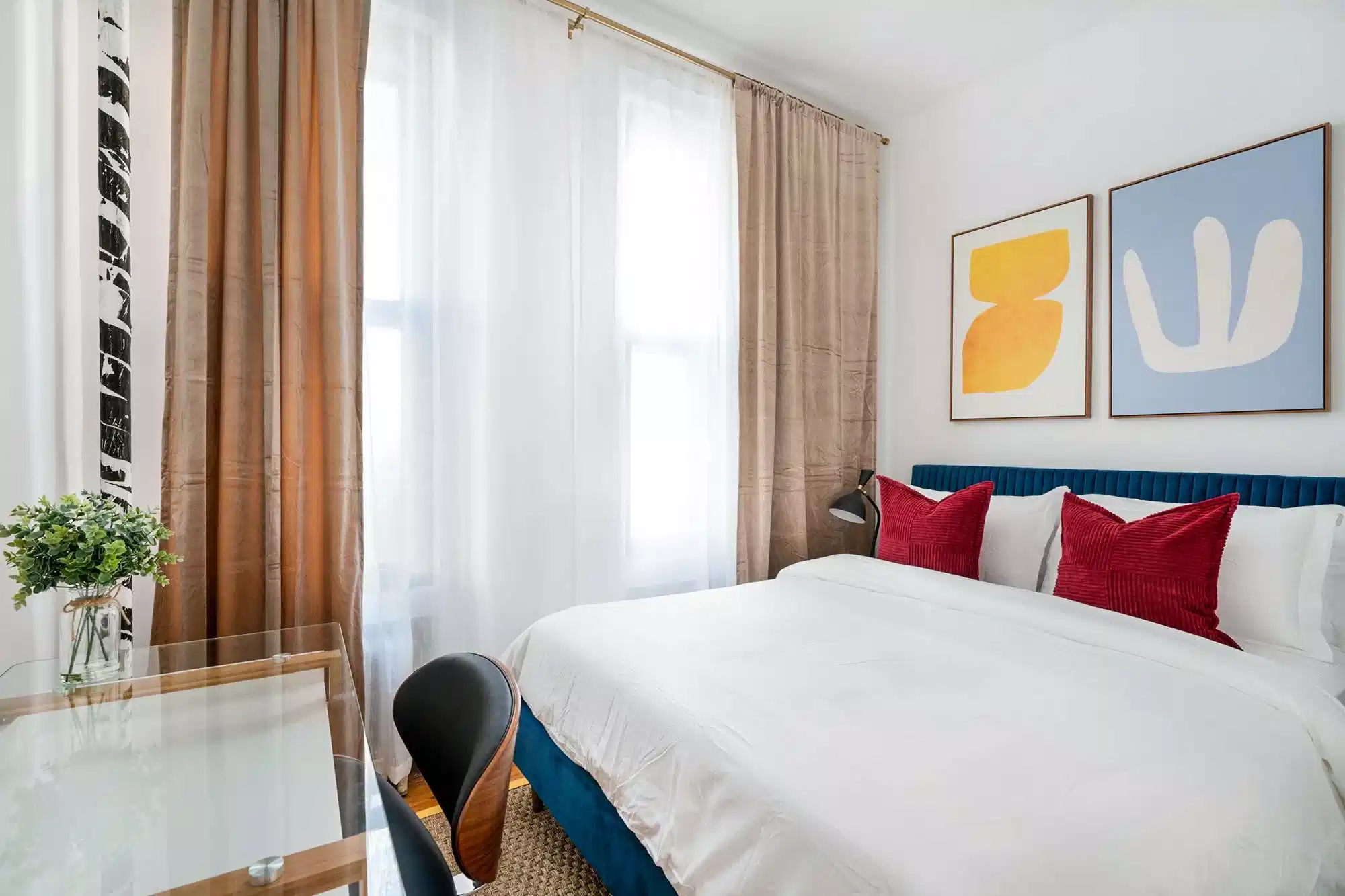 Urban 444, New York - New York City, New York, United States - #444-1A : Room in 1 Bedroom and 1 Bathroom - Bedroom