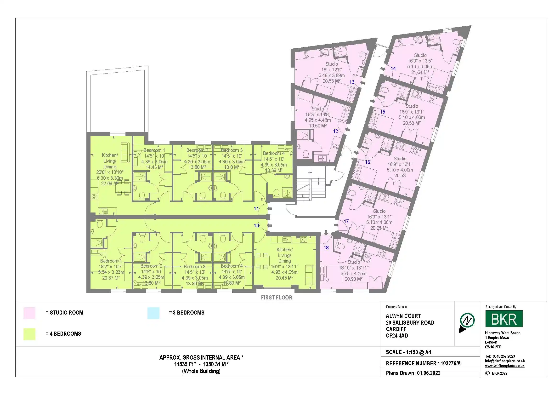 Alwyn Court, Cardiff - Cardiff, Wales, United Kingdom - Floor Plan