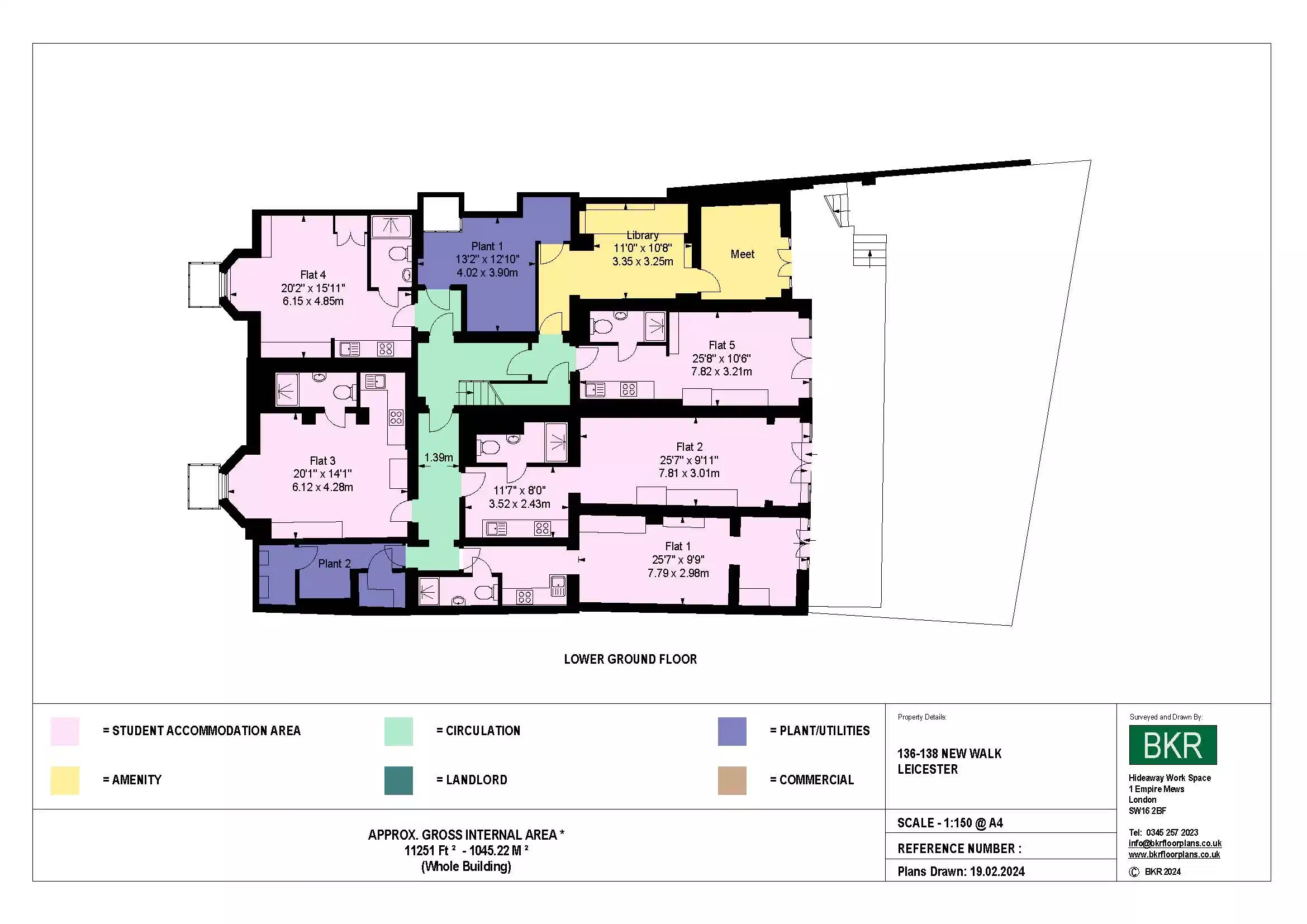 136 - 138 New Walk, Leicester  - Leicester, England, United Kingdom - Floor Plan