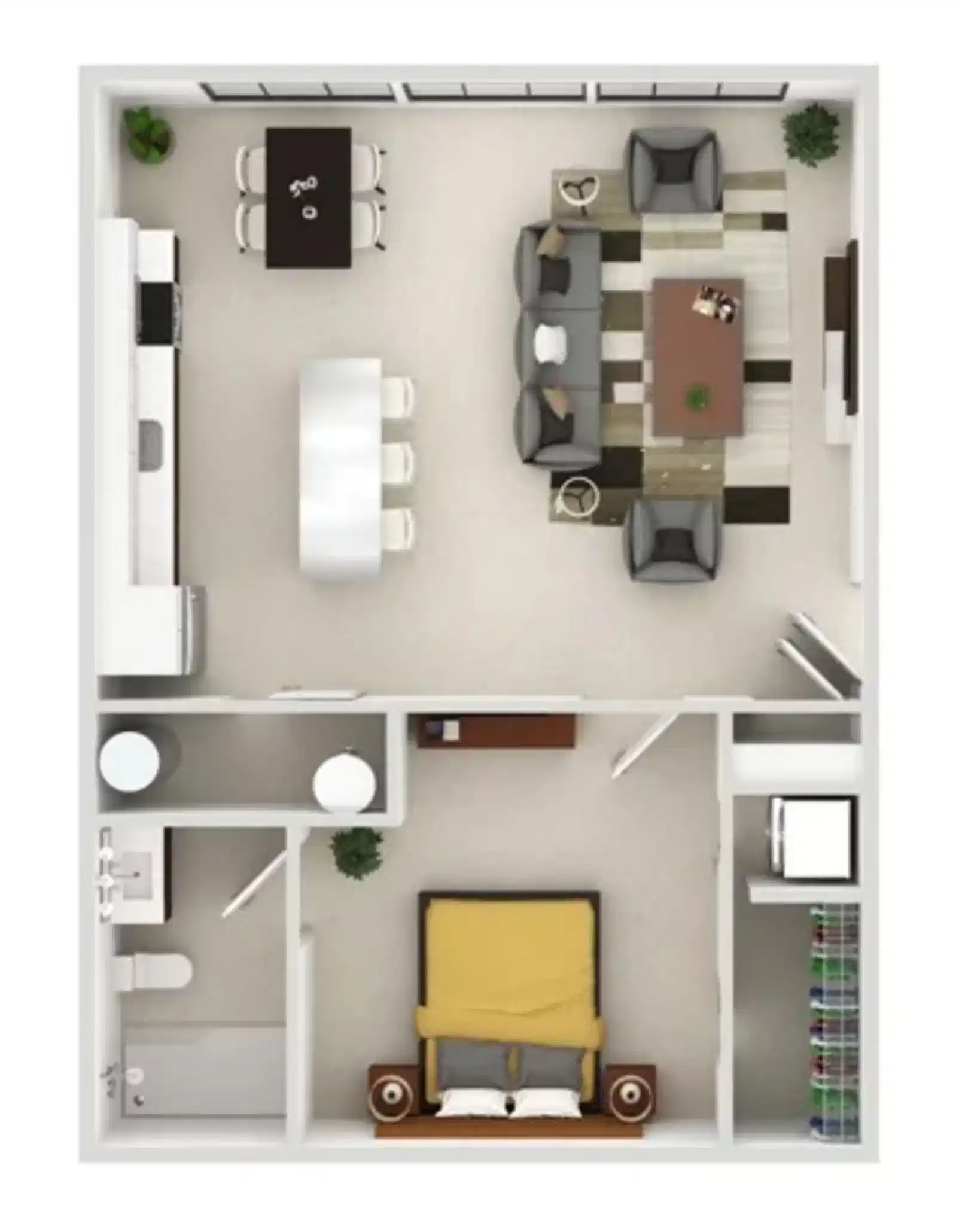 The View on Grant, Columbus - Columbus, Ohio, United States - Room in 1 Bedroom 1 Bathroom | A7 - Floor Plan