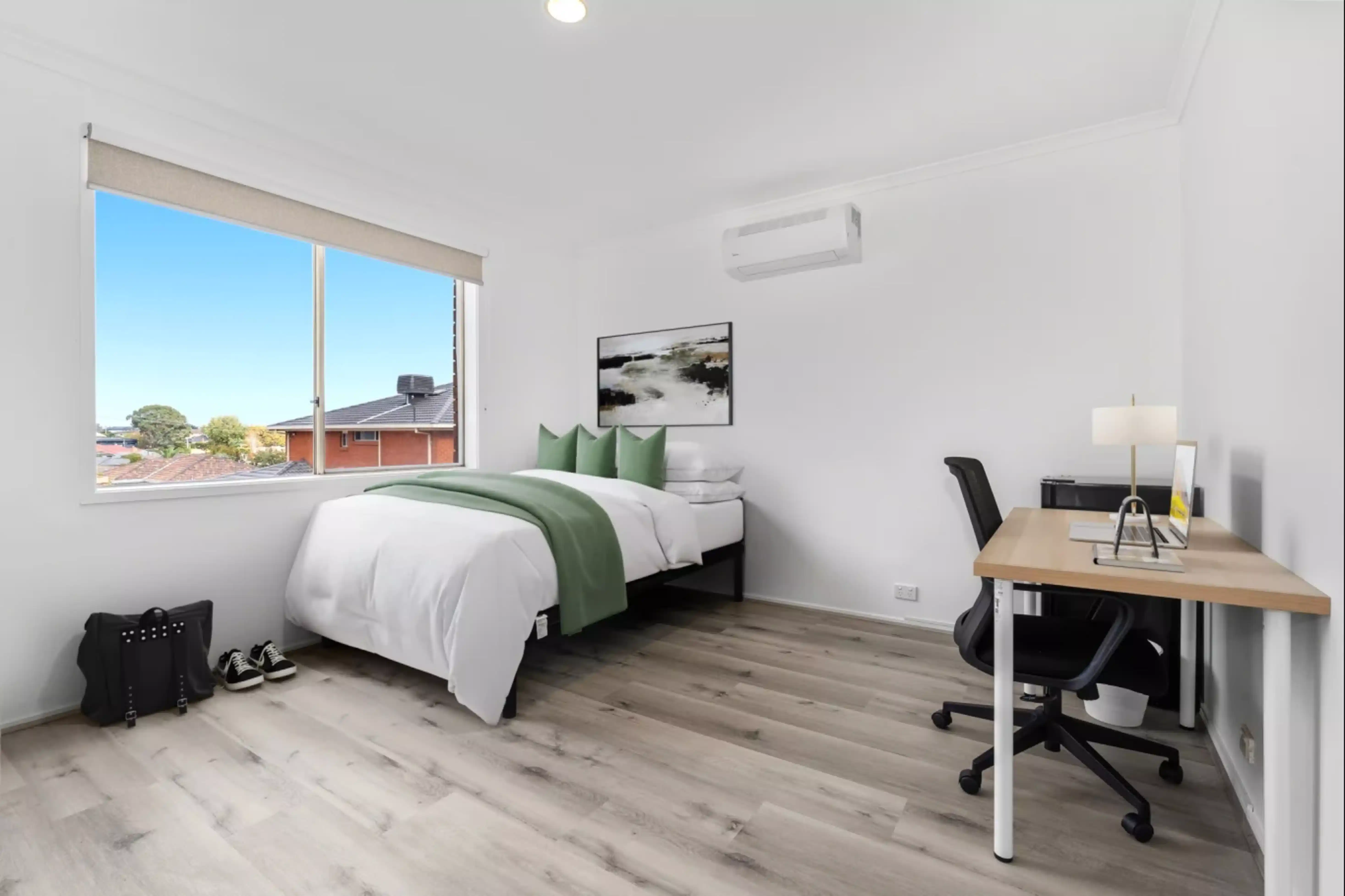 Rooming Houses,24 Prince Charles Street, Clayton, Melbourne - Melbourne, Victoria, Australia - Ensuite - Bedroom