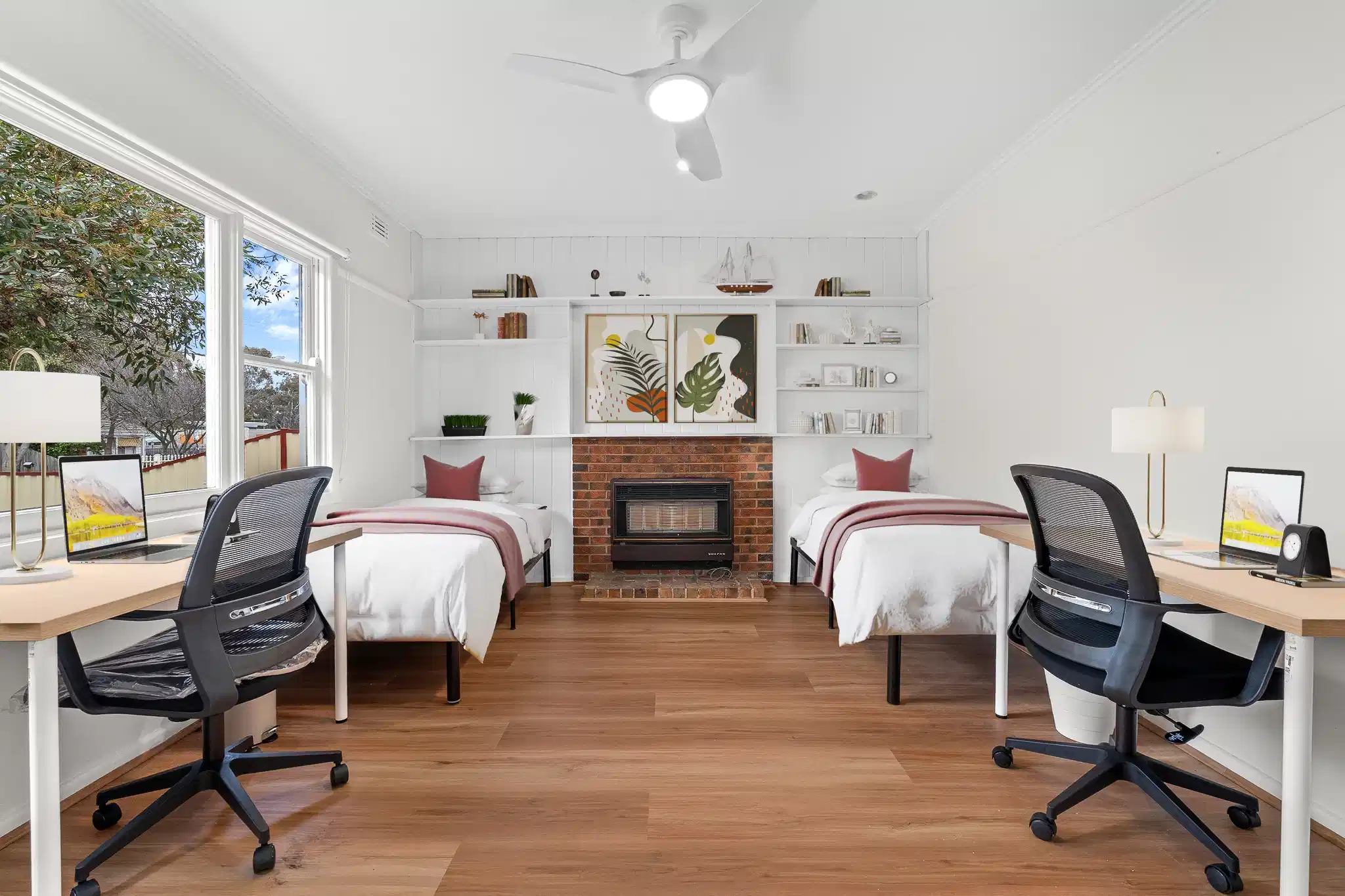 Rooming Houses,49 Beddoe Avenue, Clayton, Melbourne - Melbourne, Victoria, Australia - Twin Room - Bedroom