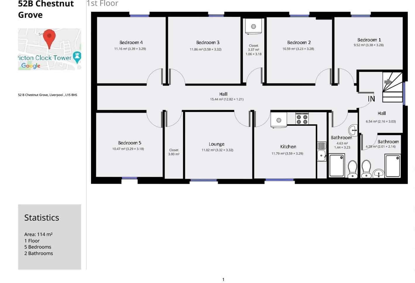 Chestnut Grove L15, Liverpool - Liverpool, England, United Kingdom - Floor Plan