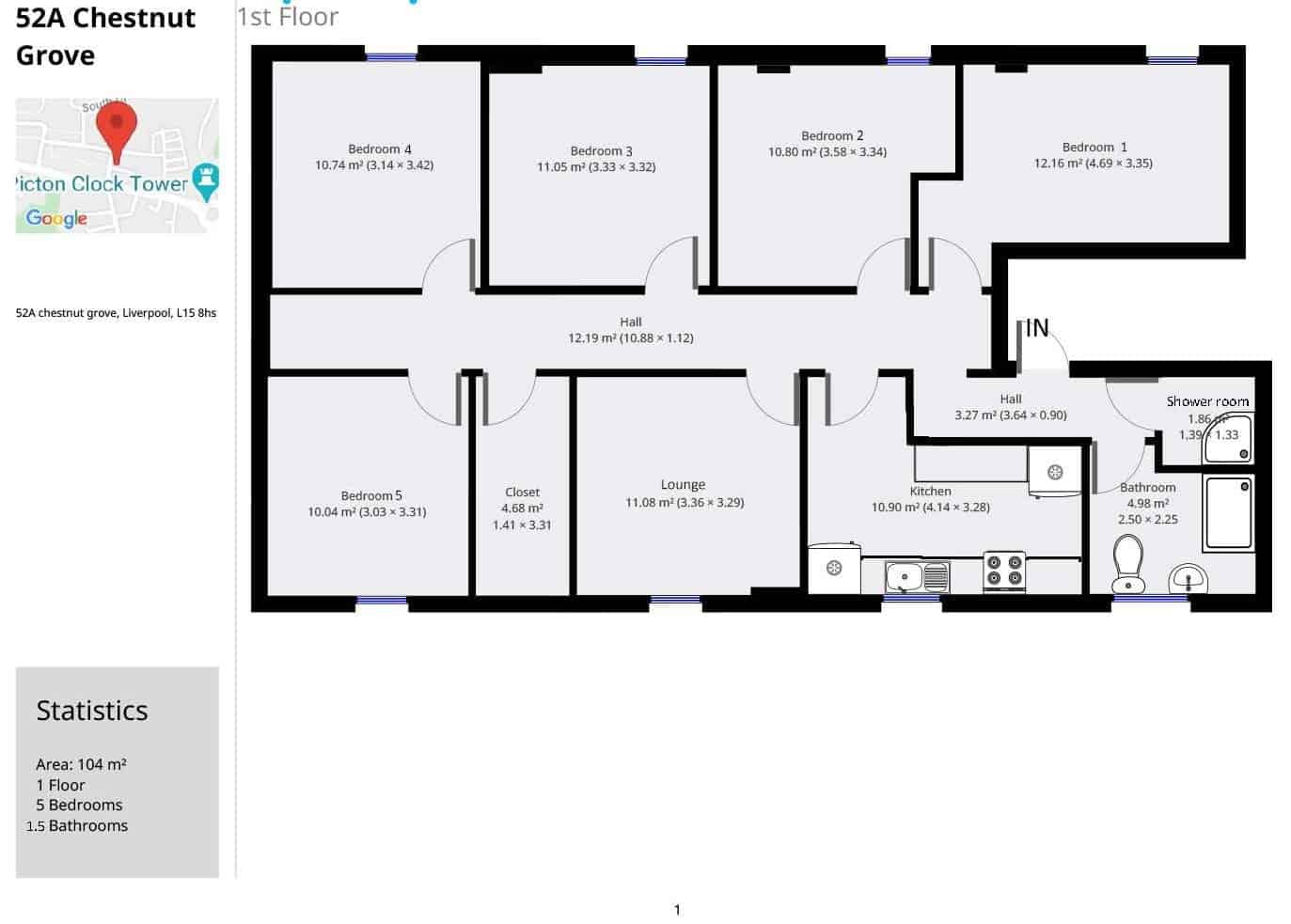 Chestnut Court L15, Liverpool - Liverpool, England, United Kingdom - Floor Plan