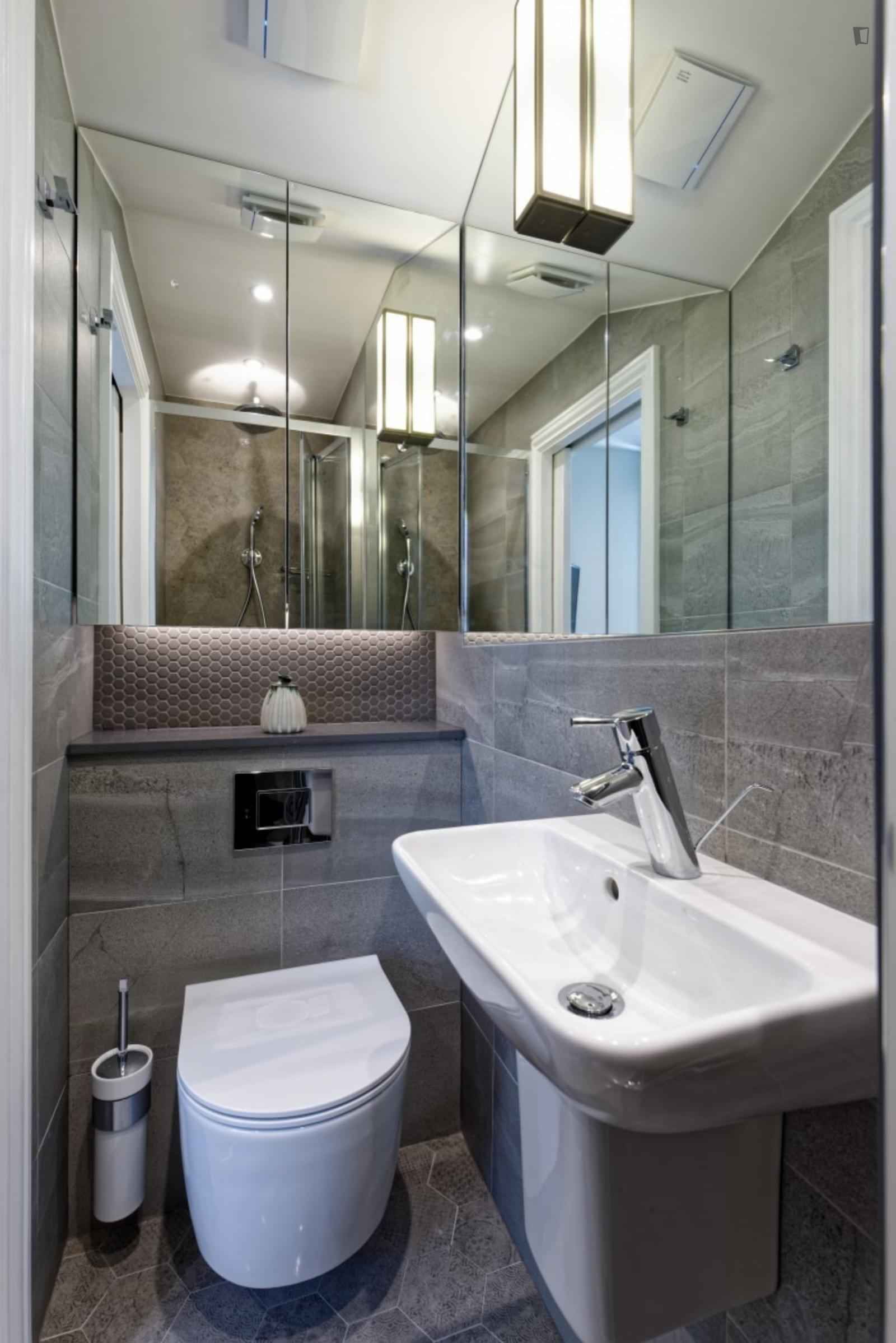 Studio Room, Nottingham Pl, London, W1U 5LS (Studio 3) - London, England, United Kingdom - Studio - Bathroom