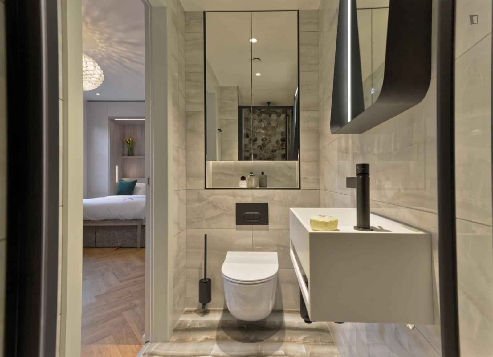 Lovely Studio Near The South Kensington Tube, London - London, England, United Kingdom - Studio - Bathroom