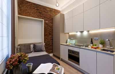 Studio Room, Nottingham Pl, London W1U 5LR (Studio 11) - London, England, United Kingdom - Studio - Kitchen