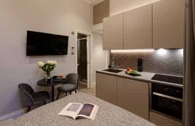 Studio Room, Notting Hill Gate, London W11 3JS (Studio 26) - London, England, United Kingdom - Studio - Kitchen