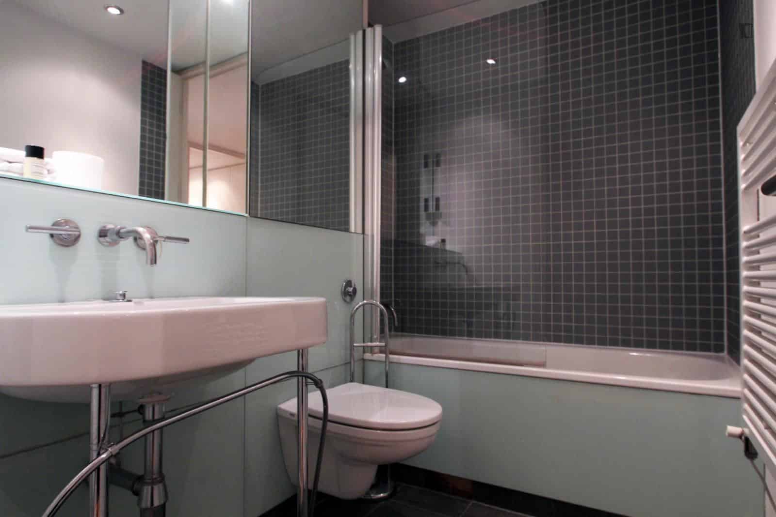 1 Bedroom Apartment, Saffron Hill, London EC1N 8QX - London, England, United Kingdom - 1 Bedroom Apartment - Bathroom