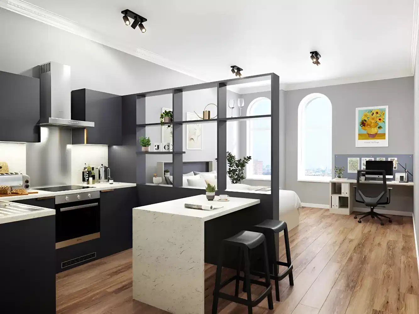 26 Great George Street, Leeds - Leeds, England, United Kingdom - Kitchen