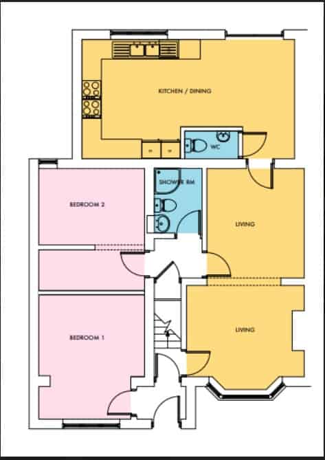 6 Bedroom Apartment, 149 Conygre Grove, Filton, Bristol BS34 7HX - Bristol, England, United Kingdom - Floor Plan