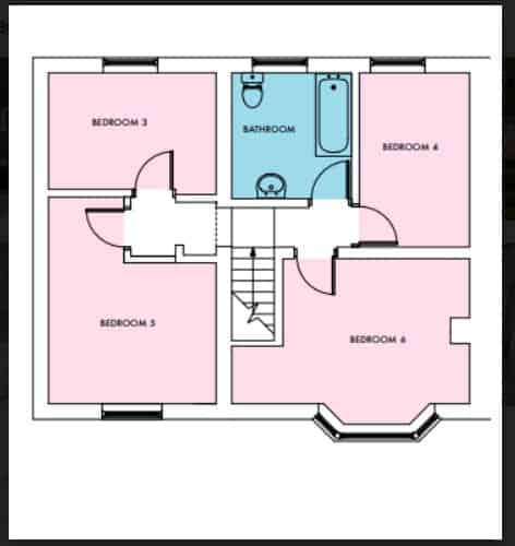 6 Bedroom Apartment, 149 Conygre Grove, Filton, Bristol BS34 7HX - Bristol, England, United Kingdom - Floor Plan