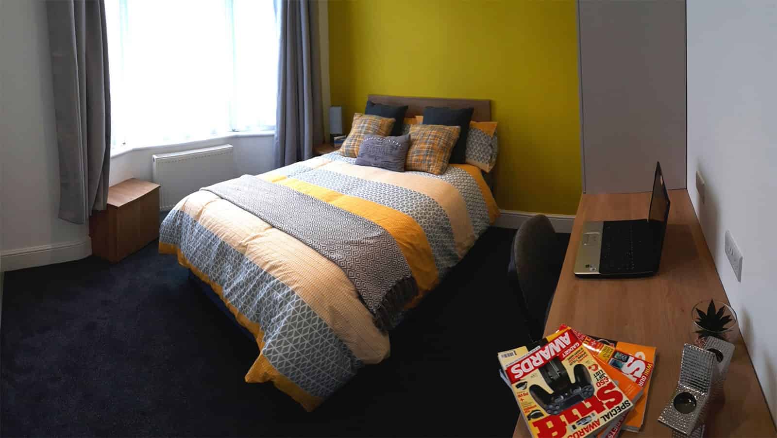 Room in a 3 Bedroom Apartment, 34 Haddon Street, Middlesbrough - Middlesbrough, England, United Kingdom - Bedroom 2 - Bedroom