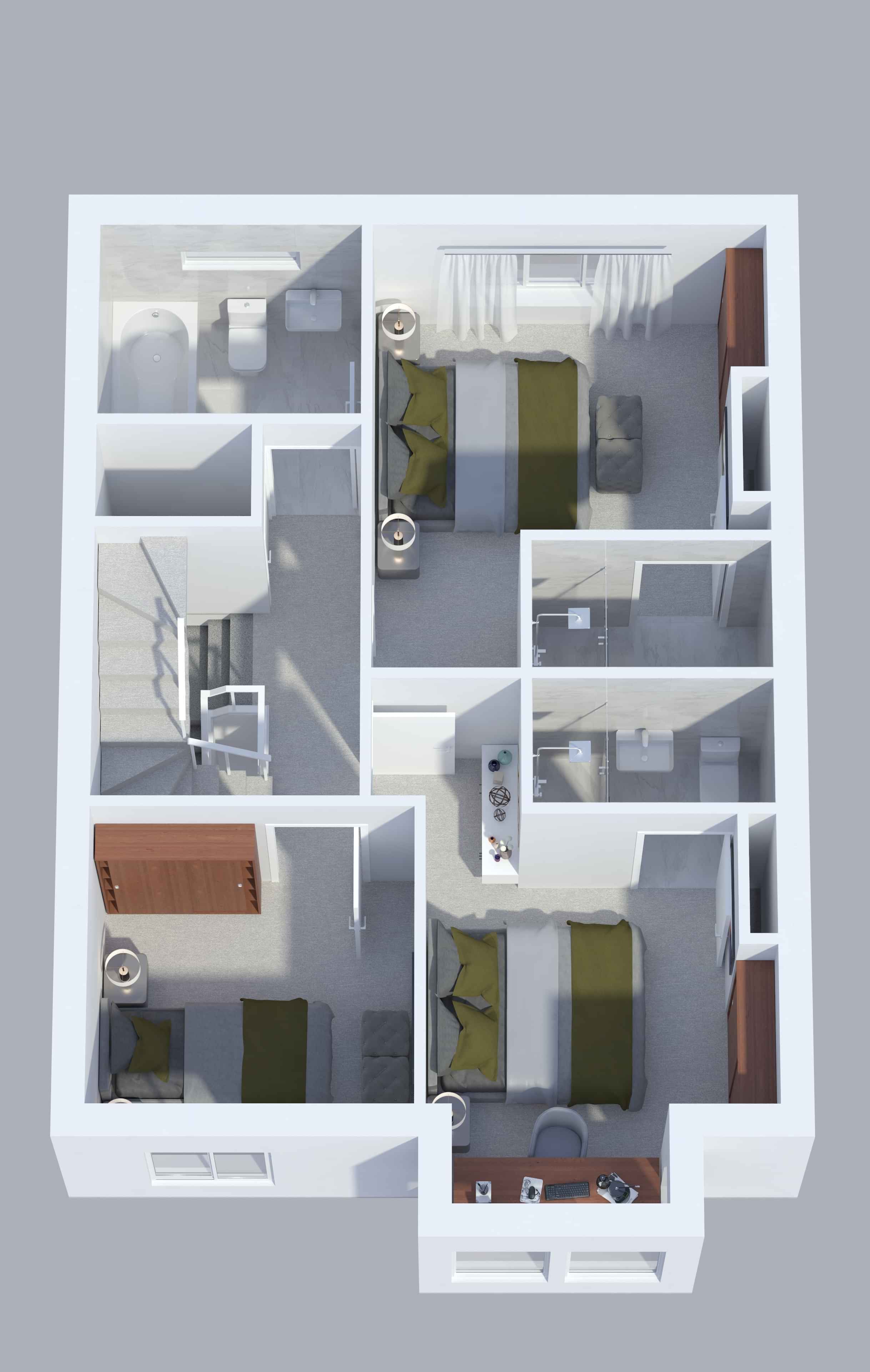 Room in a 7 Bedroom Apartment, 664A Southmead Rd, Filton, Bristol BS34 7RD - Bristol, England, United Kingdom - Floor Plan